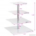 Agyvvt 4-Tier Cupcake Display Stand Square Acrylic Party Tree Tower for Cakes Desserts Fruits Candy Buffet Stand for Wedding & Home & Birthday Party Serving Platte - B07D3R7B4D